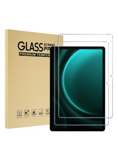 اشتري [2 Pack] Screen Protector for Samsung Galaxy Tab S9 FE Plus / S9 Plus/ S8 Plus/ S7 Plus/ S7 FE 12.4 inch,9H Hardness Tempered Glass Screen Film Guard,2.5D Edge Ultra Clear Anti Scratch Case في السعودية