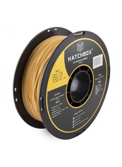 اشتري HATCHBOX 1.75mm Gold PLA 3D Printer Filament, 1 KG Spool, Dimensional Accuracy +/- 0.03 mm, 3D Printing Filament في الامارات