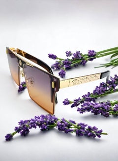 Buy Rectangular Golden Sunglasses: Luxurious Elegance with a Swag Accessory Touch! | Versatile, Unisex, Eyewear, Stylish, Shades, Fashionable, UV-Protective, Classic, Affordable, Trendy in Egypt