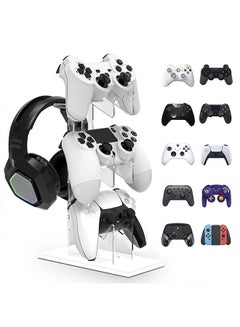 Buy Universal 3 Tier Controller Holder with Headset Stand Holder for Xbox ONE Switch PS4 PS5 PC, Controller Stand Bracket Gaming Accessories in UAE