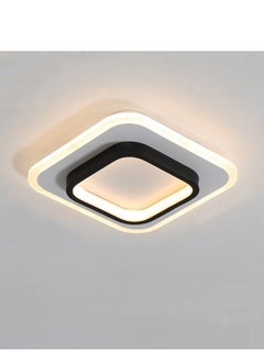 Buy Modern LED Ceiling Light Fixture 21W Square Ceiling Lighting Warm White 3000K Flush Mount Ceiling Light for Hallway Corridor Kitchen Closet Laundry in Saudi Arabia