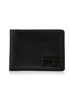 اشتري محفظة Timberland PRO للرجال من الجلد بتقنية RFID مع جيب قابل للإزالة ومحفظة لحمل البطاقات مقاس واحد باللون الأسود براندي في الامارات