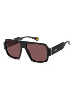 Buy Unisex Polarized Square Shape Metal Sunglasses Pld 6209/S/X Violet 47 - Lens Size: 46.8 Mm - Black in UAE