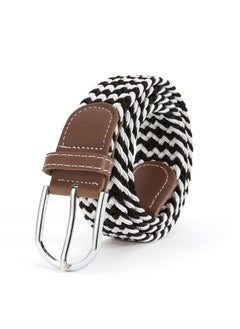 Buy New Canvas Belt Needle Buckle Elastic Woven Waistband in Saudi Arabia