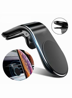Buy Magnetic Car Phone Holder Car Air Vent Magnetic Car Holder Black in Saudi Arabia