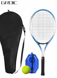 اشتري Adult Tennis Racket Set,Tennis Trainer with String Rebound Tennis,Beginner Tennis Training with Racket,Racket Bag, Tennis Trainer,Outdoor Sports Set في الامارات