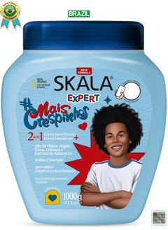 Buy Skala Mais Crespinhos (2 in 1) Kids Treatment Cream, styling, Moisturizing and Deep Hydration for Frizzy and Curly Hair 1000g ( Brazil ) in Saudi Arabia