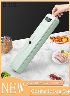 Buy Vacuum Sealer Machine Automatic Heat Sealer For Meal Snacks Rechargeable Plastic Bag Resealer Vacuum Bag Sealing Machine Portable Keep Food Chips Cookies Fresh in Saudi Arabia