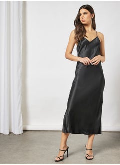 Buy Pure Silk Maxi Slip Dress in UAE