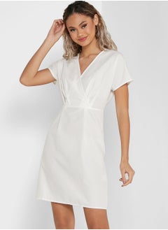 Buy Draped V Neck Dress in Saudi Arabia