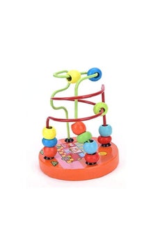 اشتري Wooden Montessori Educational Pieces - Wire Maze Around Beads Kids Developmental Learning Toy في مصر