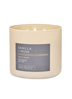 Buy Vanilla And Musk 3-Wick Candle in UAE