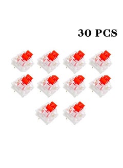 Buy 30 Pcs KeyBoard Switch Red Switches 3 Pin Key Switch - Cherry MX Equivalent DIY Replaceable Switches for Mechanical Keyboard 45gf Linear/RGB/Dustproof in Saudi Arabia