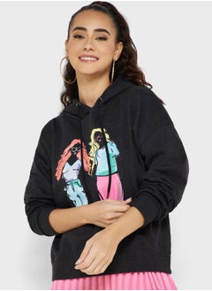 Buy Graphic Pullover Hoodie in UAE