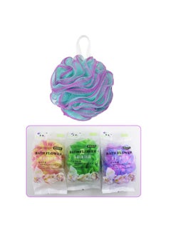 Buy Bath Body Sponge Flower Design Inside 2 Color in UAE