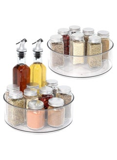 Buy 2-Piece Lazy Susan Turntable Organizers For Kitchen Fridge Pantry and Countertop in UAE