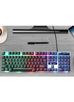 اشتري LimeG GTX300 Retro Gaming Keyboard Mouse Combo USBTX30u single Black Rainbow TX30u single Black Rainbow في السعودية