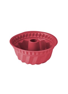 Buy Bake A Wish Silicone Cake Mould Red 23cm in UAE