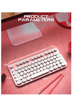 اشتري FVWI8 Wireless Punk Keyboard Fashion Personalized Home Office Portable Business Wireless Notebook Keyboard في الامارات