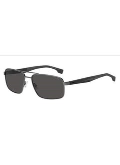 اشتري Men's UV Protection Navigator Sunglasses - BOSS 1580/S GREY 59 Lens Size: 59 Mm Grey في السعودية