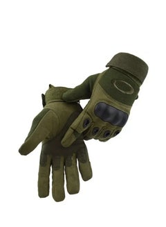 Buy Motorcycle and Cycle Gloves, Full Finger Touchscreen For Riding Hiking Climbing Training (Size-XL) Color-Green in Saudi Arabia