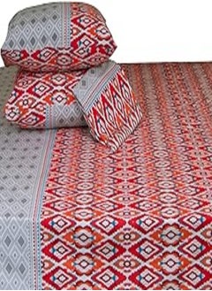 اشتري Family Bed 164 Flat Bed sheet Set Cotton 3 pieces size 180 x 250 cm في مصر