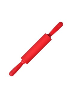Buy Silicone Pastry Rolling Pin 45.5x5.5 cm Red in UAE