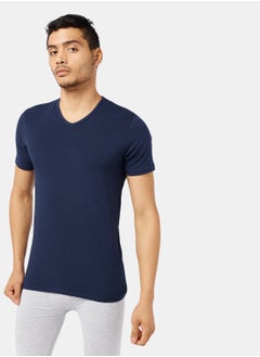 اشتري Dice Men’s V-Neck short sleeve solid Undershirt في مصر