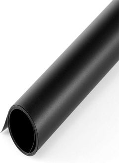 Buy Padom (120x200cm) Photography Backdrop Matte PVC Background Paper for Photo Video Photography Studio (BLACK) in UAE