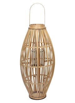 Buy Tall Bamboo Lantern, Natural - 85 cm in UAE