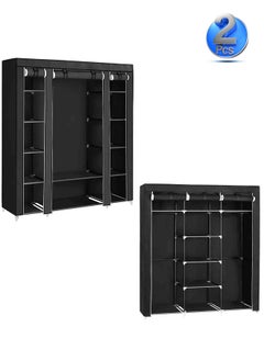 Buy 2pcs - SET OF 2 OFFER  - Premium Fabric Wardrobe Organizer in Saudi Arabia