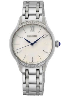 اشتري Seiko Quartz White Dial Stainless Steel Ladies Watch SRZ543P1 في الامارات