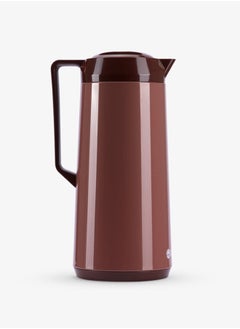 Buy Plastic Tea & Coffee Flask 1 Liter Dark Red in Saudi Arabia