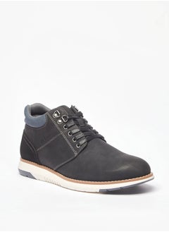 Buy Men's Panelled Lace-Up Chukka Boots in Saudi Arabia