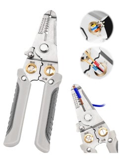 Buy Multifunction Wire Stripper, 6 in 1 Special Wire Stripper Tool for Electrician, Stainless Steel Wire Stripper, Multifunction Wire Pliers for Stripping Cutting Electric Cable Stripper Crimping in UAE