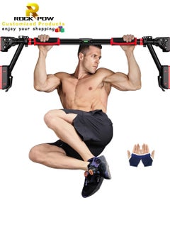 Buy Pull Up Bar for Doorway Chin Up Bar Door Frame No Screw Upper Body Workout Bar with Locking Portable Adjustable Width Gym System Trainer Wall Mounted Door Exercise Equipment for Home Fitness in Saudi Arabia