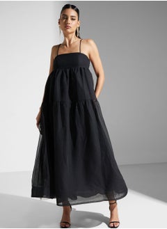 Buy Strappy Pleated Dress in Saudi Arabia