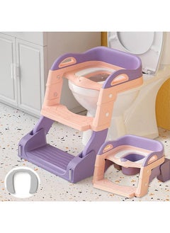 Buy Training Chair, Ladder With Step Stool, Suitable For Children, Boys, Girls, Toilet Seat Steps in Saudi Arabia