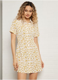 اشتري Short Sleeve Shirt Dress في الامارات