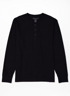 Buy AE Long-Sleeve Henley T-Shirt in Saudi Arabia