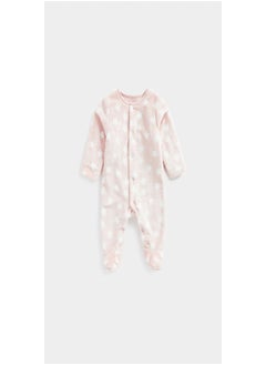 Buy Pink Star Fleece Sleepsuit in UAE