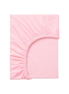 Buy Fitted Sheet Pink 80X130 Cm in Saudi Arabia