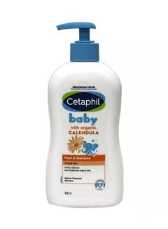 Buy Baby Wash and Shampoo with Organic Calendula 400ml in UAE