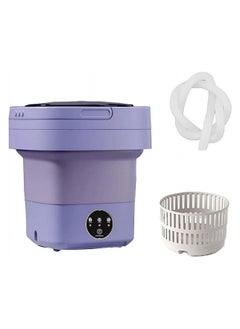 Buy Portable Foldable Washing Machine 8L Purple in UAE