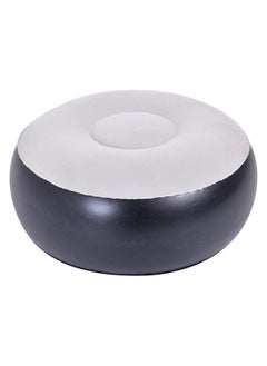 Buy Comfort able Small Portable Inflatable Stool Round 24" x 24" x 12" Air Chair Footrest for Outdoor Camping & Indoors in Saudi Arabia