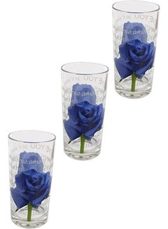 Buy 3-piece glass water cup set in Egypt