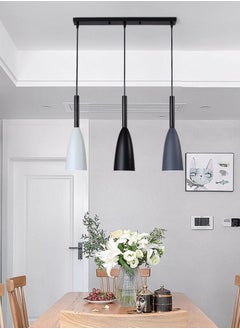 Buy Modern 3 Pendant Lighting Nordic Minimalist Pendant Lights Over Dining Table Kitchen Island Hanging Lamps Dining Room Lights E27 in UAE