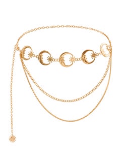 اشتري Fashion Metal Pendant Waist Chain for WomenZW879 Gold (three layers) ZW879 Gold (three layers) في الامارات