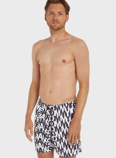 Buy Logo Print Swim Shorts in Saudi Arabia