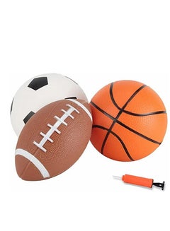 اشتري PVC elastic inflatable ball basketball football rugby racket racket air pump set toy ball .with pump في الامارات